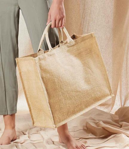 W Mill Jumbo Jute  Shopper - Natural - ONE